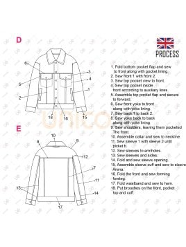 MOLDE CHAQUETA CAZADORA HOMBRE 2402