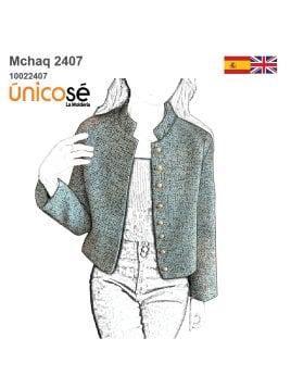 MOLDE CHAQUETA CORTA MUJER 2407