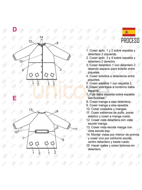 MOLDE ESCOLAR DELANTAL PARVULO 2401