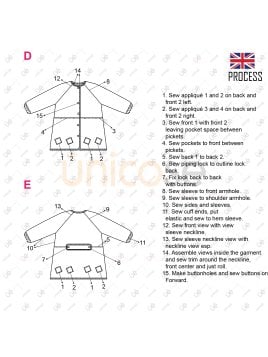MOLDE ESCOLAR DELANTAL PARVULO 2401