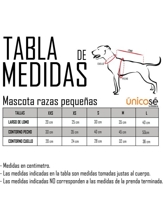 MOLDE VESTIDO MASCOTA ACC 2402P