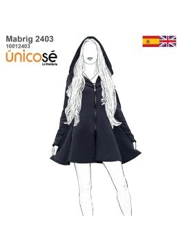 MOLDE ABRIGO CAPERUZA MUJER 2403