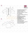 MOLDE CHAQUETA ESCOLAR CORTES 2212AD