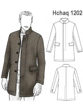 CHAQUETA LARGA CUELLO MAO