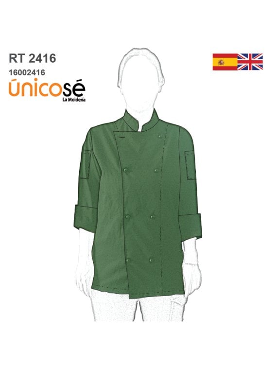 MOLDE DELANTAL CHEF UNISEX RT 2416