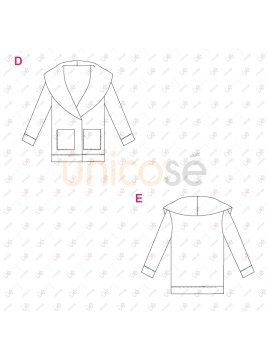 MOLDE CHAQUETA SIMPLE MUJER 2408