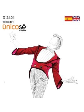 MOLDE DISFRAZ FRAC HOMBRE 2401