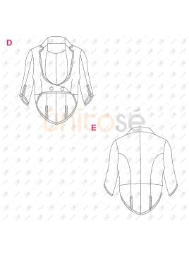 MOLDE DISFRAZ FRAC HOMBRE 2401