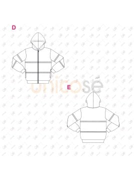 MOLDE CHAQUETA ESCOLAR CORTES 2402