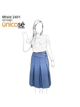 MOLDE FALDA TABLAS MUJER 2401