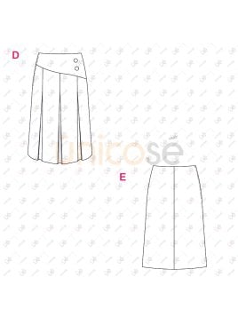 MOLDE FALDA TABLAS MUJER 2401