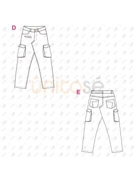 MOLDE PANTALON JEAN HOMBRE 2401