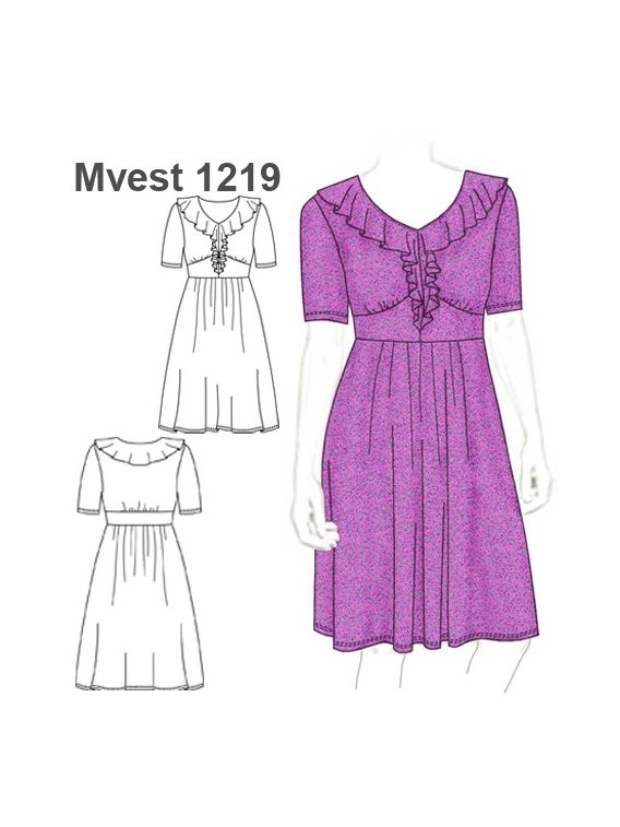 VESTIDO VUELOS EN ESCOTE