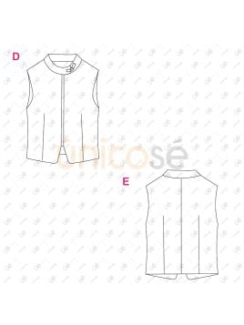 MOLDE CHAQUETA CHALECO MUJER 2401