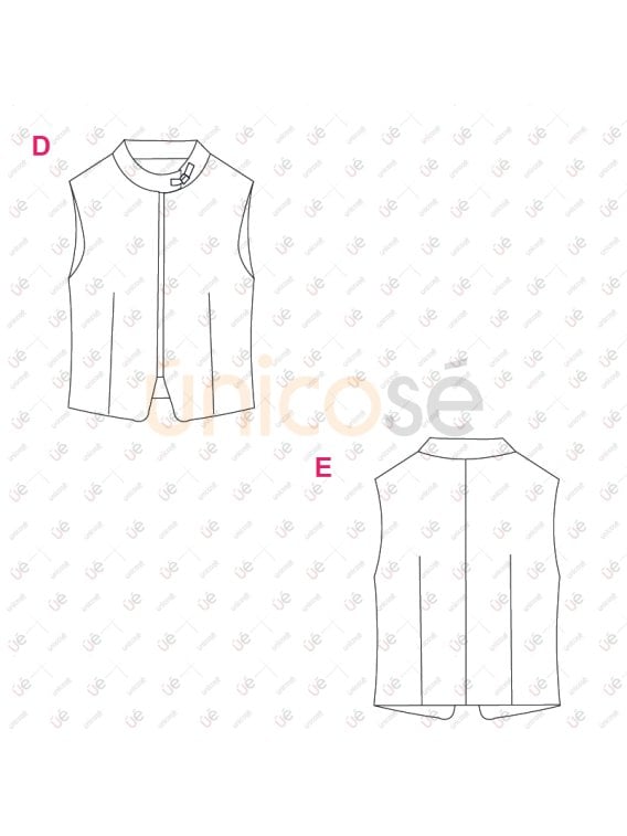 MOLDE CHAQUETA CHALECO MUJER 2401