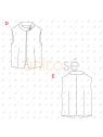 MOLDE CHAQUETA CHALECO MUJER 2401