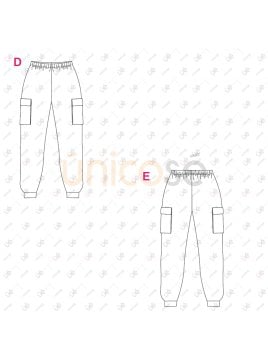 MOLDE PANTALON JOGGER MUJER 2403