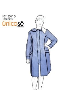 MOLDE TRABAJO DELANTAL PROFESORA 2415