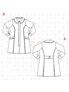 MOLDE TRABAJO DELANTAL PROFESORA 2415