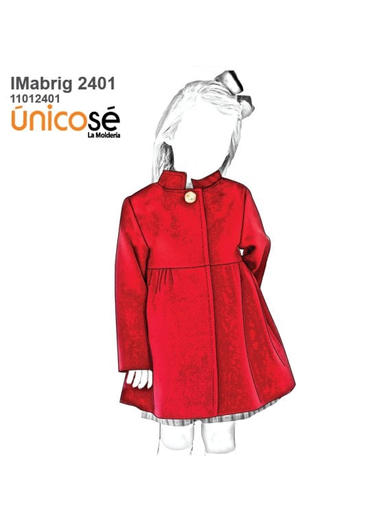 MOLDE ABRIGO CAMPANA NIÑA 2401