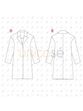 MOLDE ABRIGO TAPADO NIÑA 2402