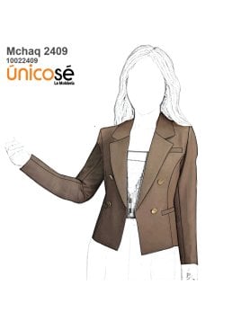 MOLDE CHAQUETA BLAZER MUJER 2409