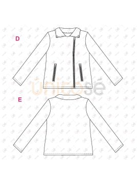 MOLDE CHAQUETA CORTA MUJER 2410