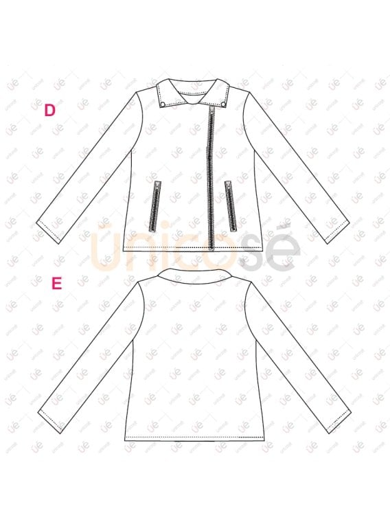 MOLDE CHAQUETA CORTA MUJER 2410