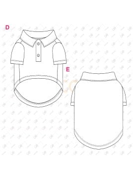 MOLDE CAMISETA BASICA GATOS ACC 2404