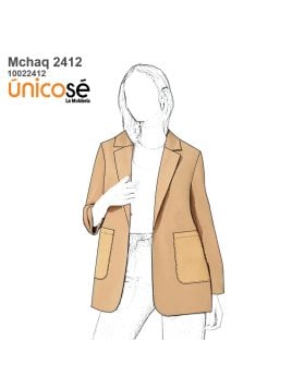 MOLDE CHAQUETA BLAZER MUJER 2412