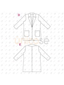 MOLDE CHAQUETA BLAZER MUJER 2412