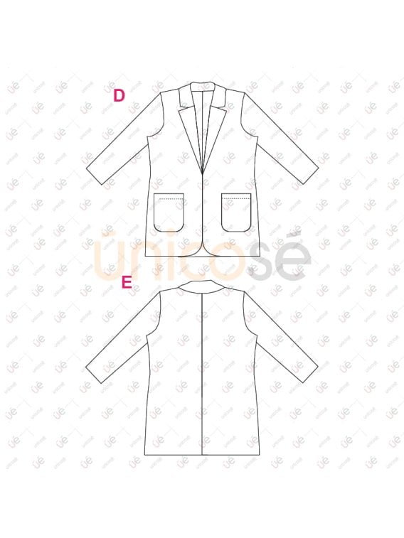 MOLDE CHAQUETA BLAZER MUJER 2412