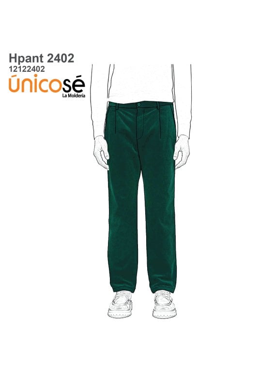 MOLDE PANTALON CLASICO HOMBRE 2402