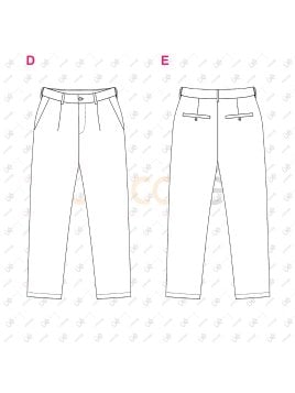 MOLDE PANTALON CLASICO HOMBRE 2402