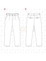 MOLDE PANTALON CLASICO HOMBRE 2402