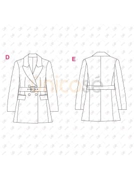 MOLDE CHAQUETA BLAZER MUJER 2402