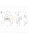MOLDE CHAQUETA BLAZER MUJER 2402