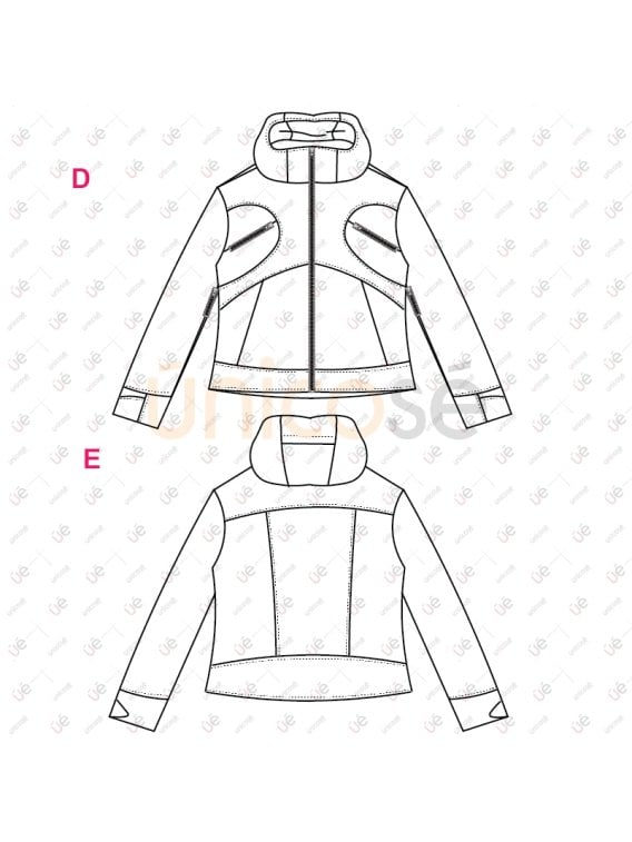 MOLDE CHAQUETA TECNICA MUJER 2411