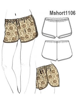 SHORT MODA ESTILO DEPORTIVO, ELíSTICO IN