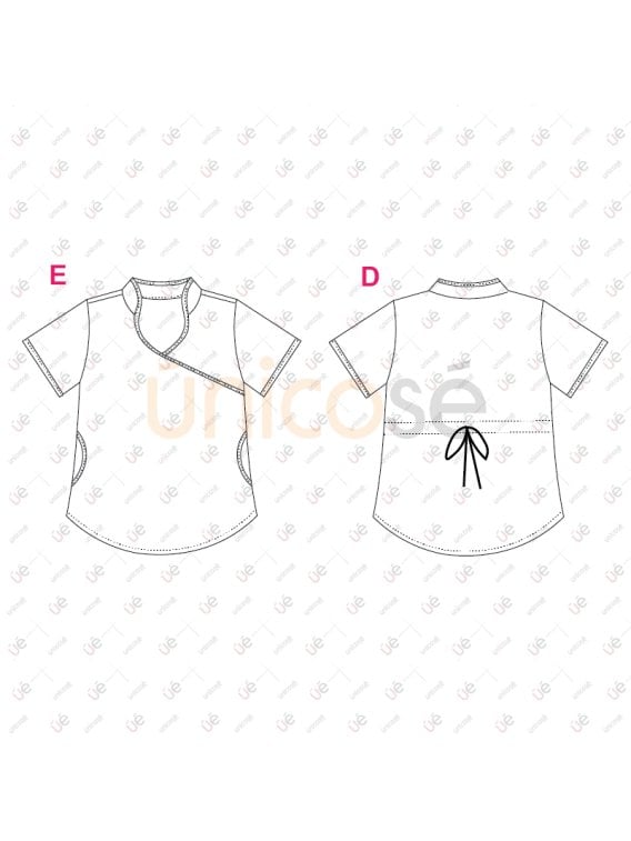 MOLDE BLUSA SANITARIA MUJER RT 2418