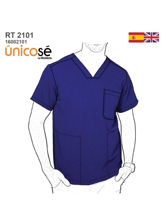 MOLDE CHAQUETA SANITARIA HOMBRE RT 2101