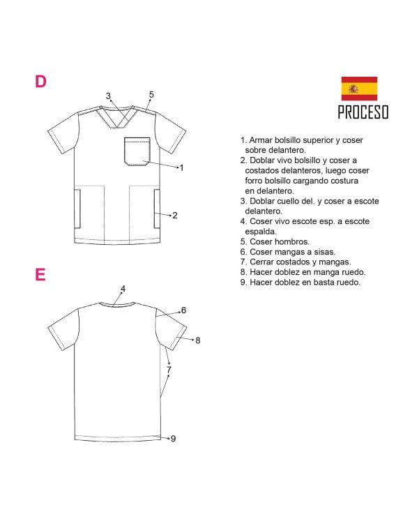 MOLDE CHAQUETA SANITARIA HOMBRE RT 2101