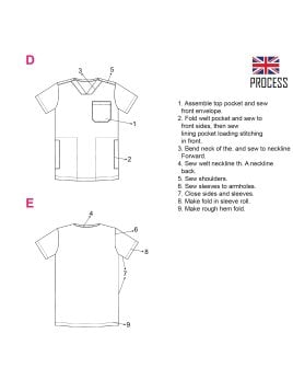 MOLDE CHAQUETA SANITARIA HOMBRE RT 2101