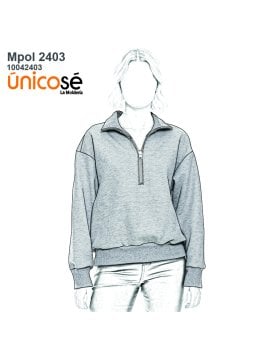 MOLDE POLERON CIERRE MUJER 2403