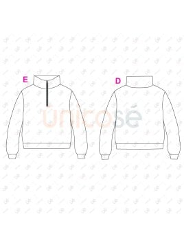 MOLDE POLERON CIERRE MUJER 2403