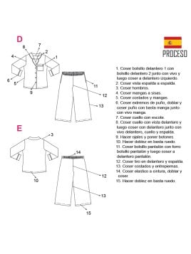 MOLDE PIJAMA 2 PIEZAS MUJER 2021