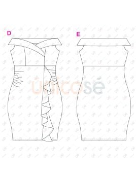 MOLDE VESTIDO MATERNAL EMB 2401