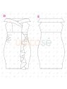 MOLDE VESTIDO MATERNAL EMB 2401