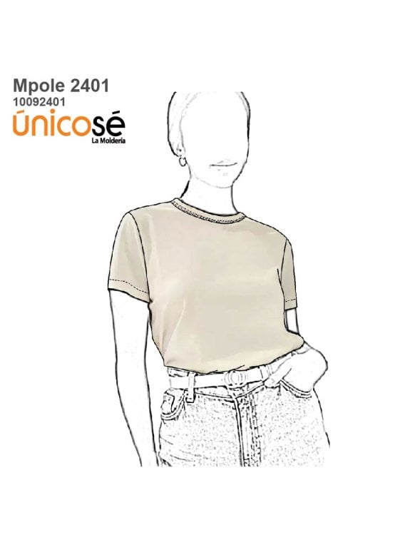MOLDE POLERA BASICA MUJER 2401