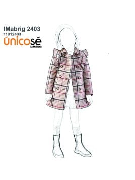 MOLDE ABRIGO TAPADO NIÑA 2403